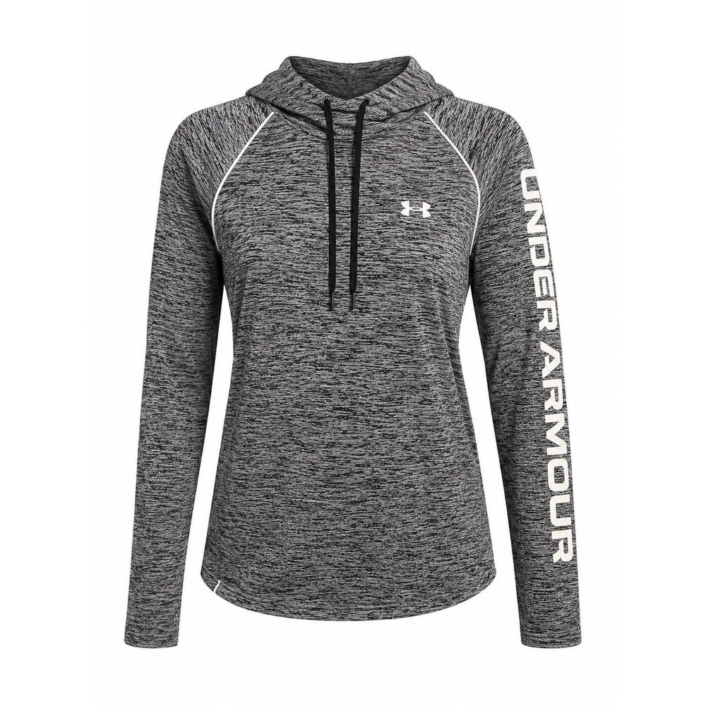 Under Armour Pullover Womens SZ L Long Sleeve Hoodie Cold Gear Active Gray